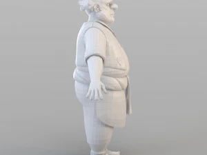 만화 여관 주인 3D 모델