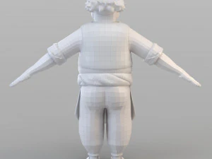 만화 여관 주인 3D 모델