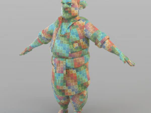 만화 여관 주인 3D 모델