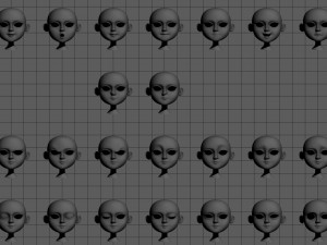 cartoon peasant girl 3D 模型