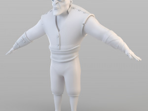 cartoon barbar man 3D मॉडल