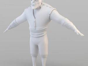 pria barbar kartun Model 3D