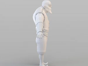 cartoon barbar man 3D Model