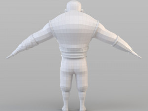 cartoon barbar man 3D Modell