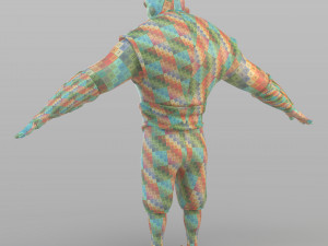 cartoon barbar man 3D Modell