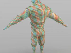 cartoon barbar man 3D Model