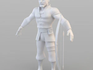 kartun pemburu abad pertengahan Model 3D