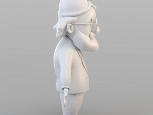cartoon old gnome 3D Model
