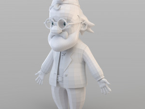 cartoon old gnome 3D Model
