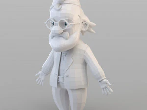 vieux gnome de dessin anim&eacute; Modèle 3D