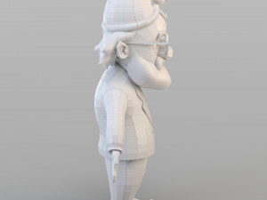 cartoon old gnome 3D Model