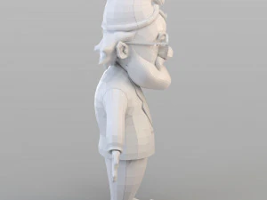 vieux gnome de dessin anim&eacute; Modèle 3D