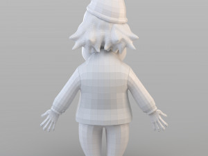 cartoon old gnome 3D Model
