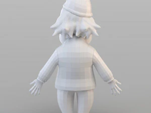 vieux gnome de dessin anim&eacute; Modèle 3D