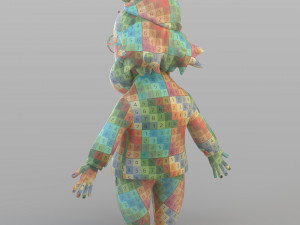 cartoon old gnome 3D Model