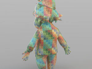 vieux gnome de dessin anim&eacute; Modèle 3D