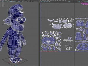 vieux gnome de dessin anim&eacute; Modèle 3D