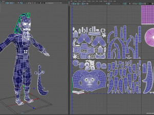 cartoon captain pirate Modèle 3D
