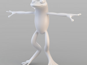 cartoon frog prince Model 3D