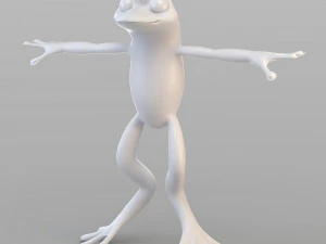 pr&iacute;ncipe sapo dos desenhos animados Modelo 3D