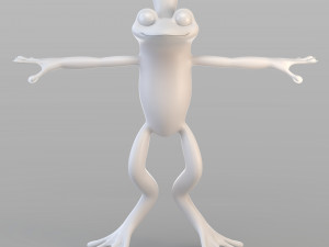 cartoon frog prince 3Dモデル