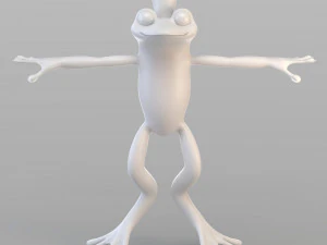 cartoon frog prince 3D Model