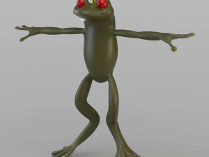 cartoon frog prince 3D Model