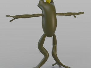 cartoon frog prince 3Dモデル