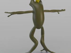 cartoon frog prince 3D Model