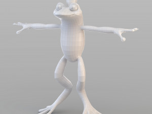cartoon frog prince 3Dモデル