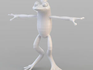 cartoon frog prince 3D Model