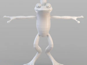 cartoon frog prince 3D Model