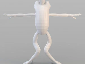 cartoon frog prince 3D Model