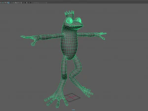 cartoon frog prince 3D Model