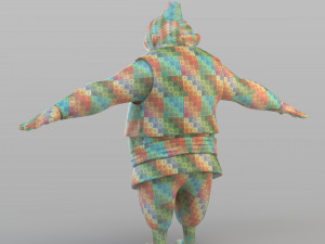 cartoon ottoman inkeeper Modello 3D