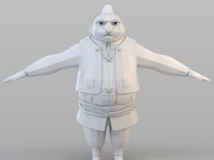 cartoon ottoman inkeeper 3D Model