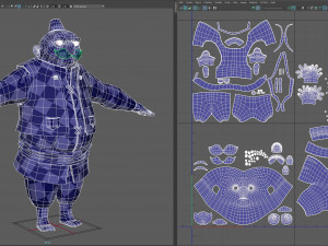cartoon ottoman inkeeper Modello 3D