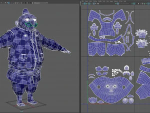 cartoon ottoman inkeeper 3D Model
