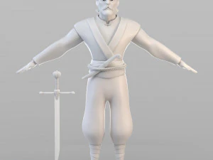 мультфільм османський лейтенант 3D Модель