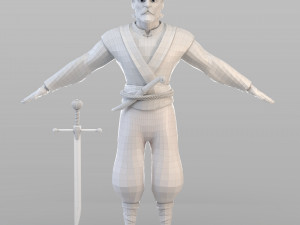 cartoon ottoman lieutenant Modèle 3D