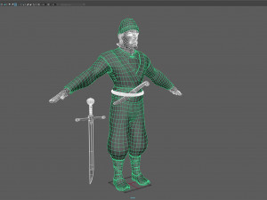 cartoon ottoman lieutenant Modèle 3D