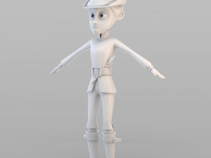 cartoon pied piper 3D Model