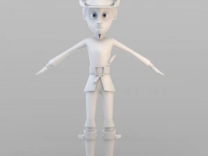 cartoon pied piper 3D Model