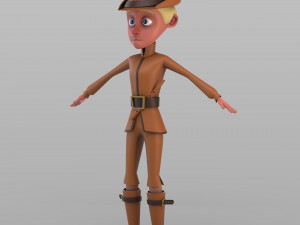 cartoon pied piper 3D 模型