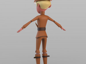 cartoon pied piper 3D 模型