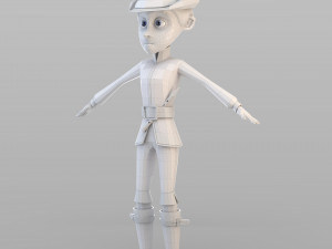 cartoon pied piper 3D 模型