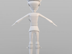 cartoon pied piper 3D 模型