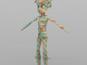 cartoon pied piper 3D 模型