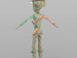cartoon pied piper 3D Model