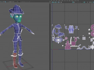cartoon pied piper 3D 模型